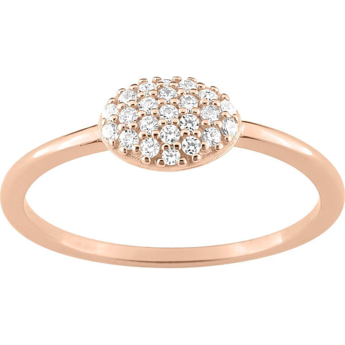 Bague  Plaqué Or Oxyde de Zirconium