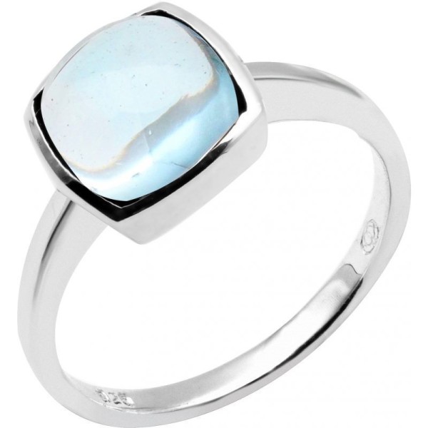Bague  Argent 925/1000 Topaze bleue traitée