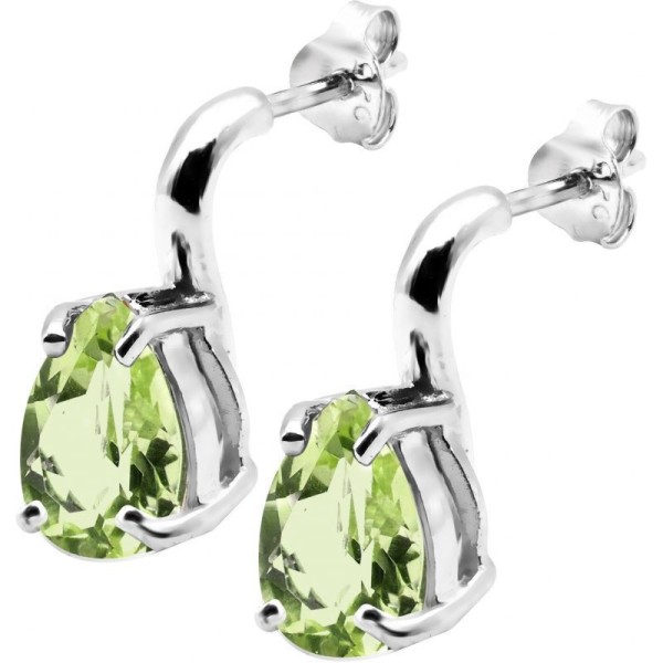 Boucles d'Oreilles  Argent 925/1000 Péridot