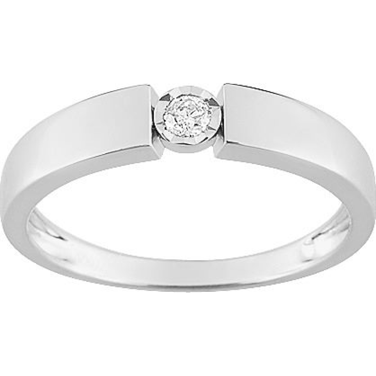 Bague  Or 375/1000 Diamant
