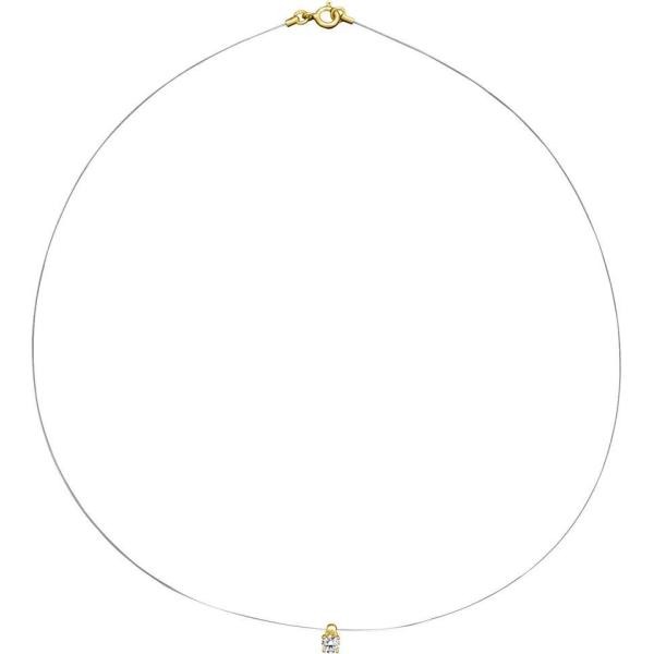 Collier  Plaqué Or Oxyde de Zirconium