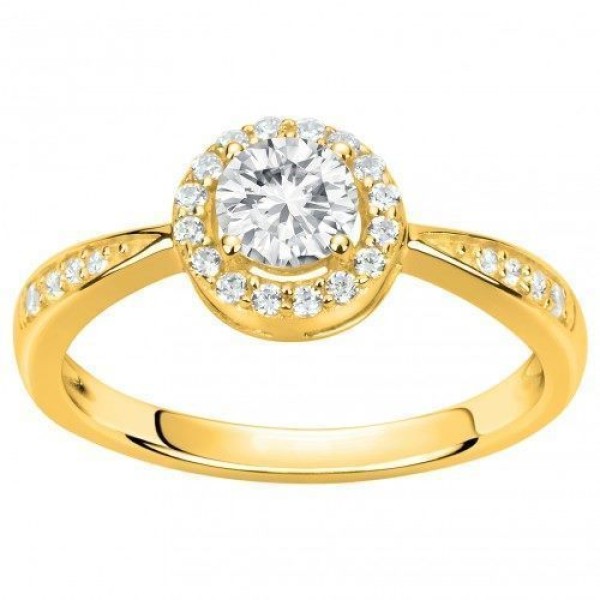 Bague  Plaqué Or Oxyde de Zirconium