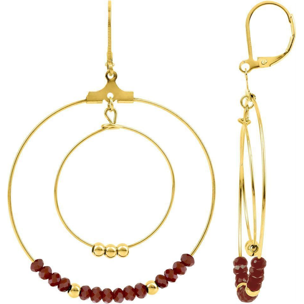 Boucles d'Oreilles  Acier