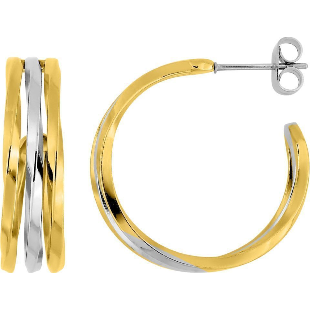 Boucles d'Oreilles  Acier