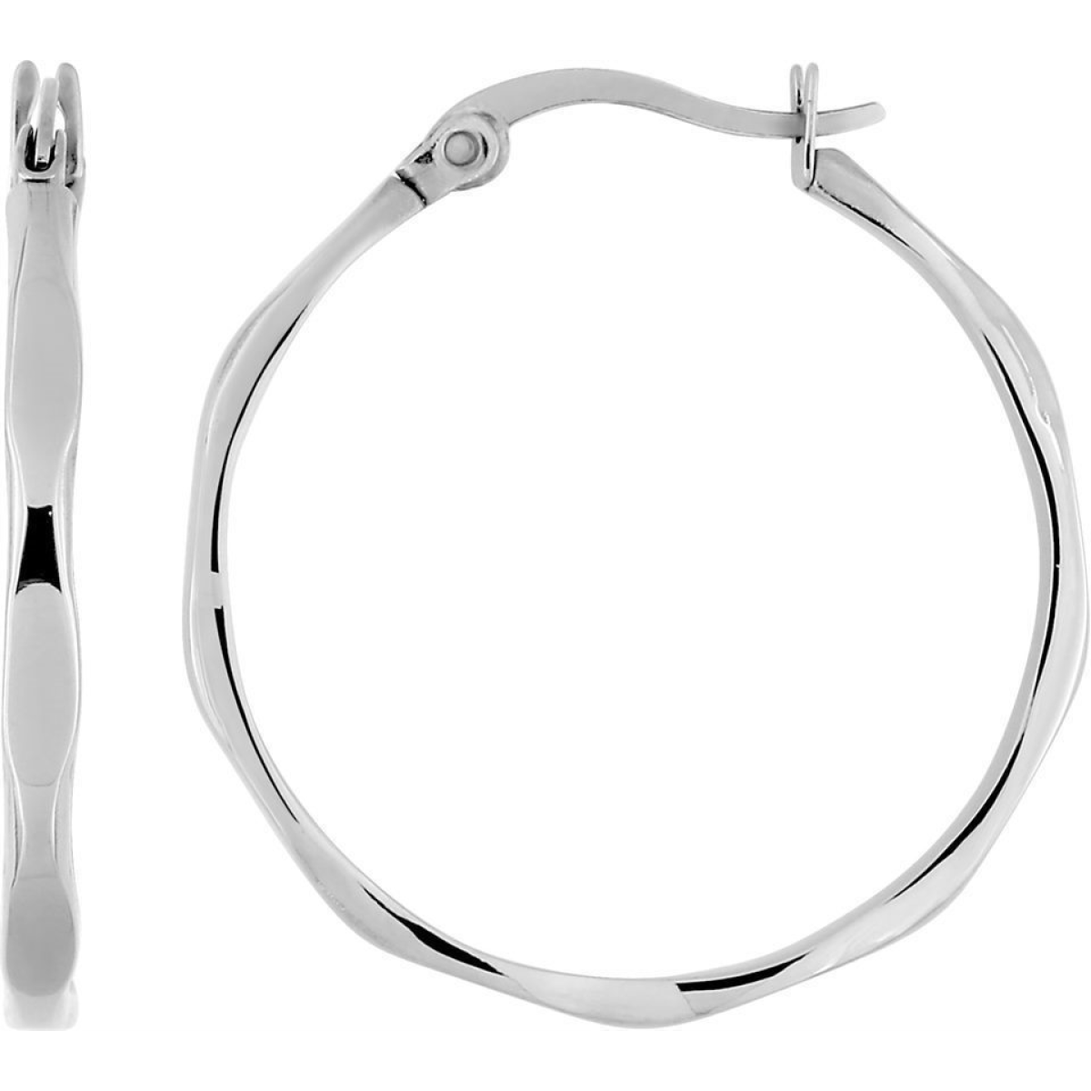 Boucles d'Oreilles  Acier