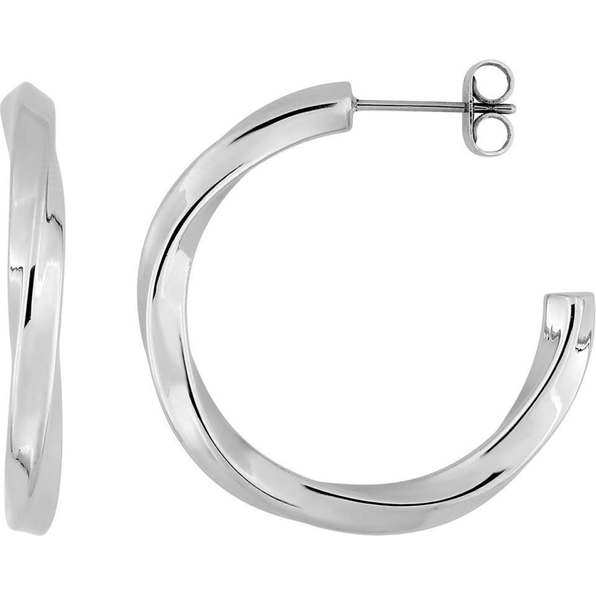 Boucles d'Oreilles  Acier