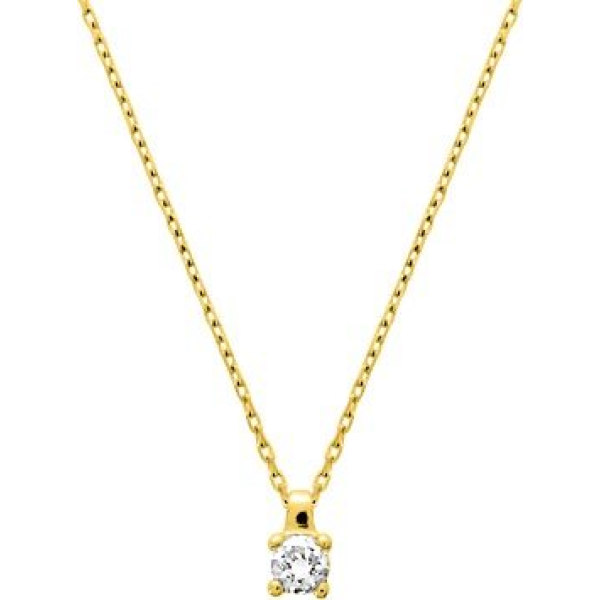Collier  Or 750/1000 Oxyde de Zirconium