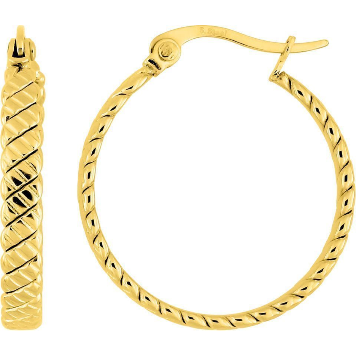 Boucles d'Oreilles  Acier