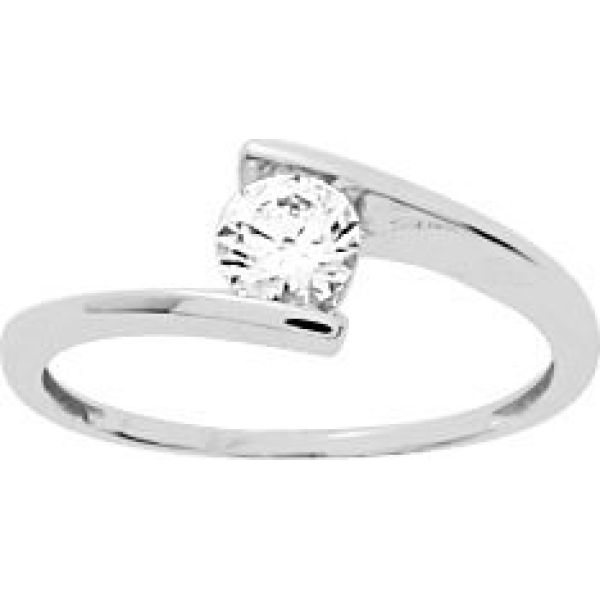 Bague  Or 750/1000 Oxyde de Zirconium