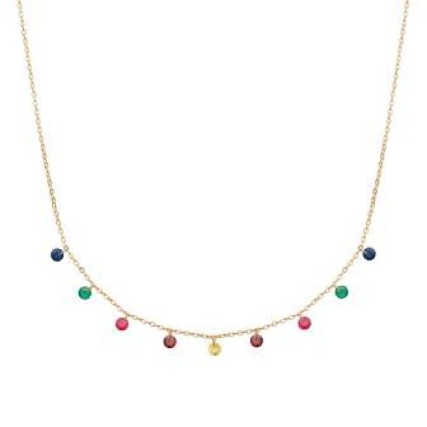 Collier  Plaqué Or Oxyde de Zirconium