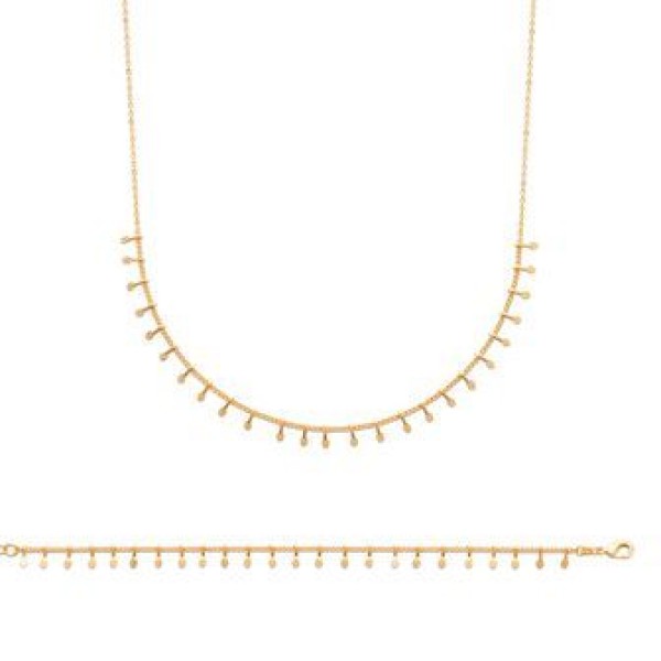 Chaine de Cheville  Plaqué Or