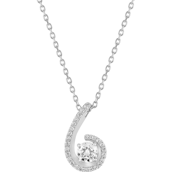 Collier  Or 375/1000 Oxyde de Zirconium