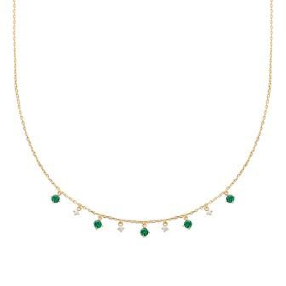 Collier  Plaqué Or Oxyde de Zirconium