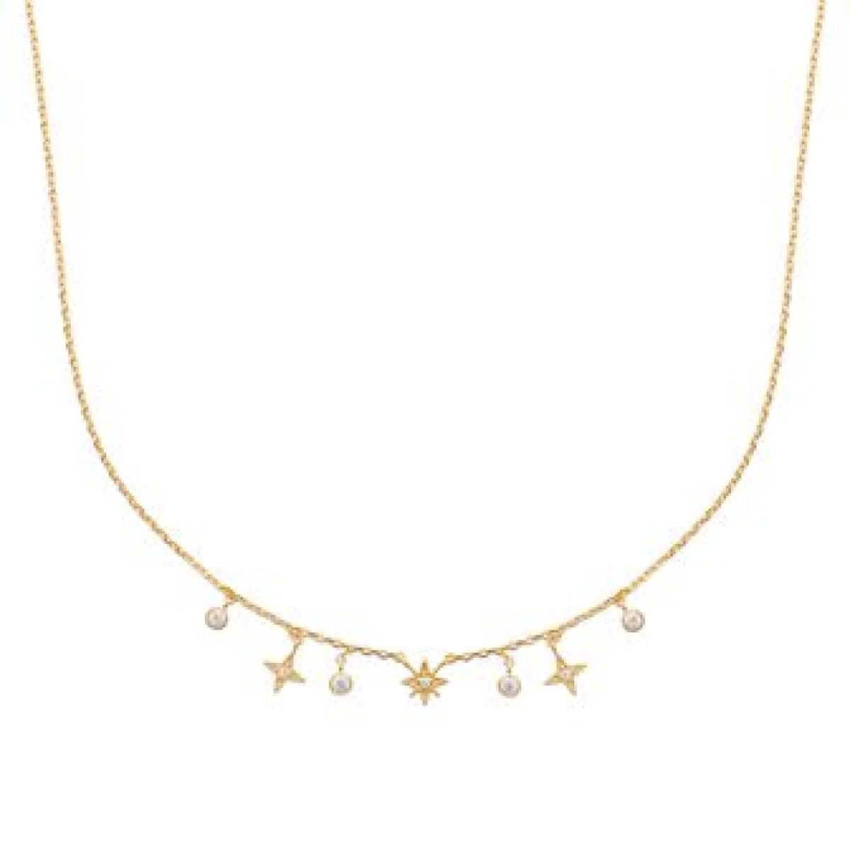 Collier  Plaqué Or Oxyde de Zirconium