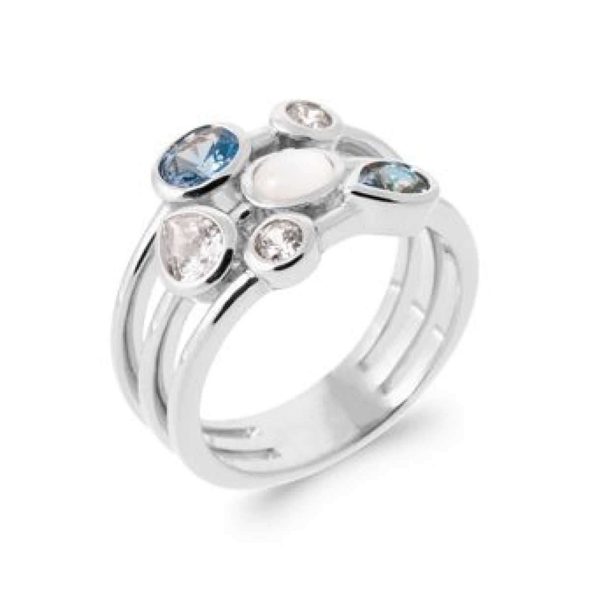 Bague  Argent 925/1000 Oxyde de Zirconium