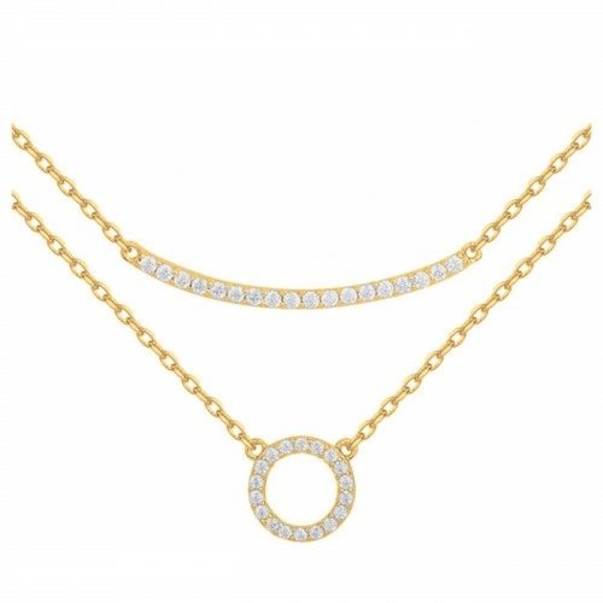 Collier  Plaqué Or Oxyde de Zirconium