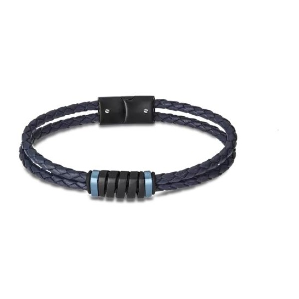 Bracelet LOTUS STYLE Acier Cuir