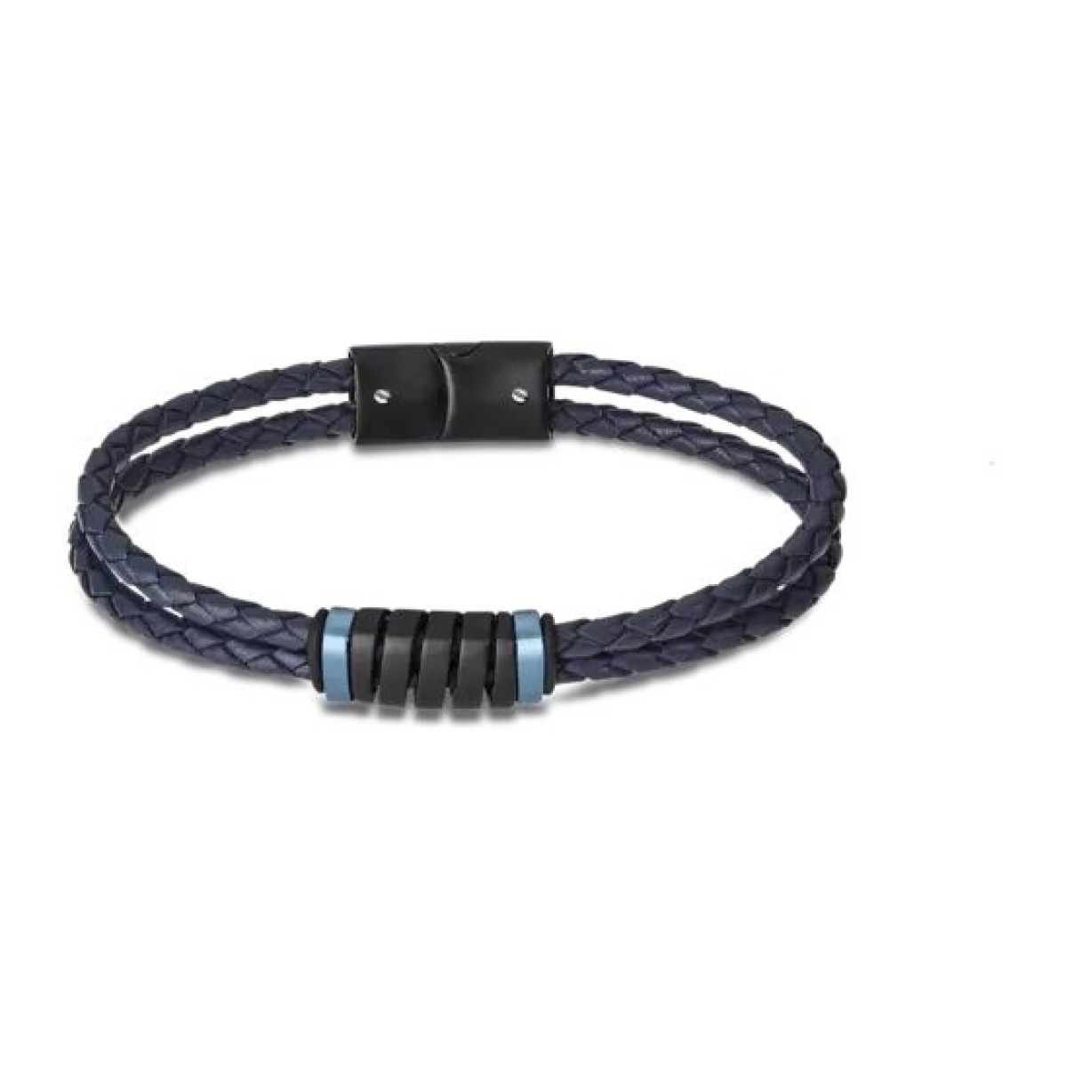 Bracelet LOTUS STYLE Acier Cuir