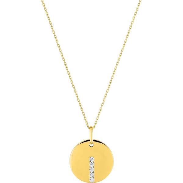 Collier  Or 375/1000 Oxyde de Zirconium