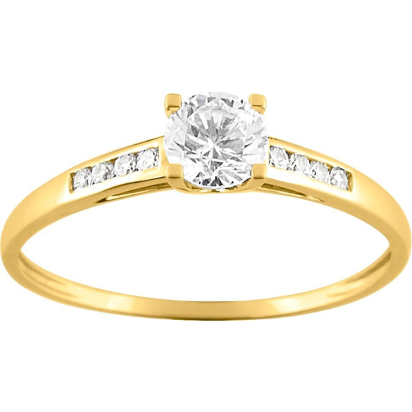 Bague  Or 375/1000 Oxyde de Zirconium