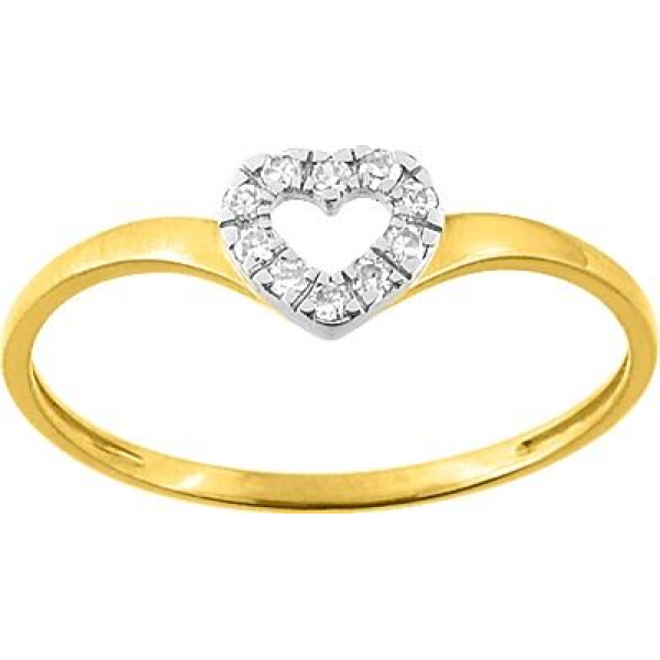 Bague  Or 375/1000 Oxyde de Zirconium