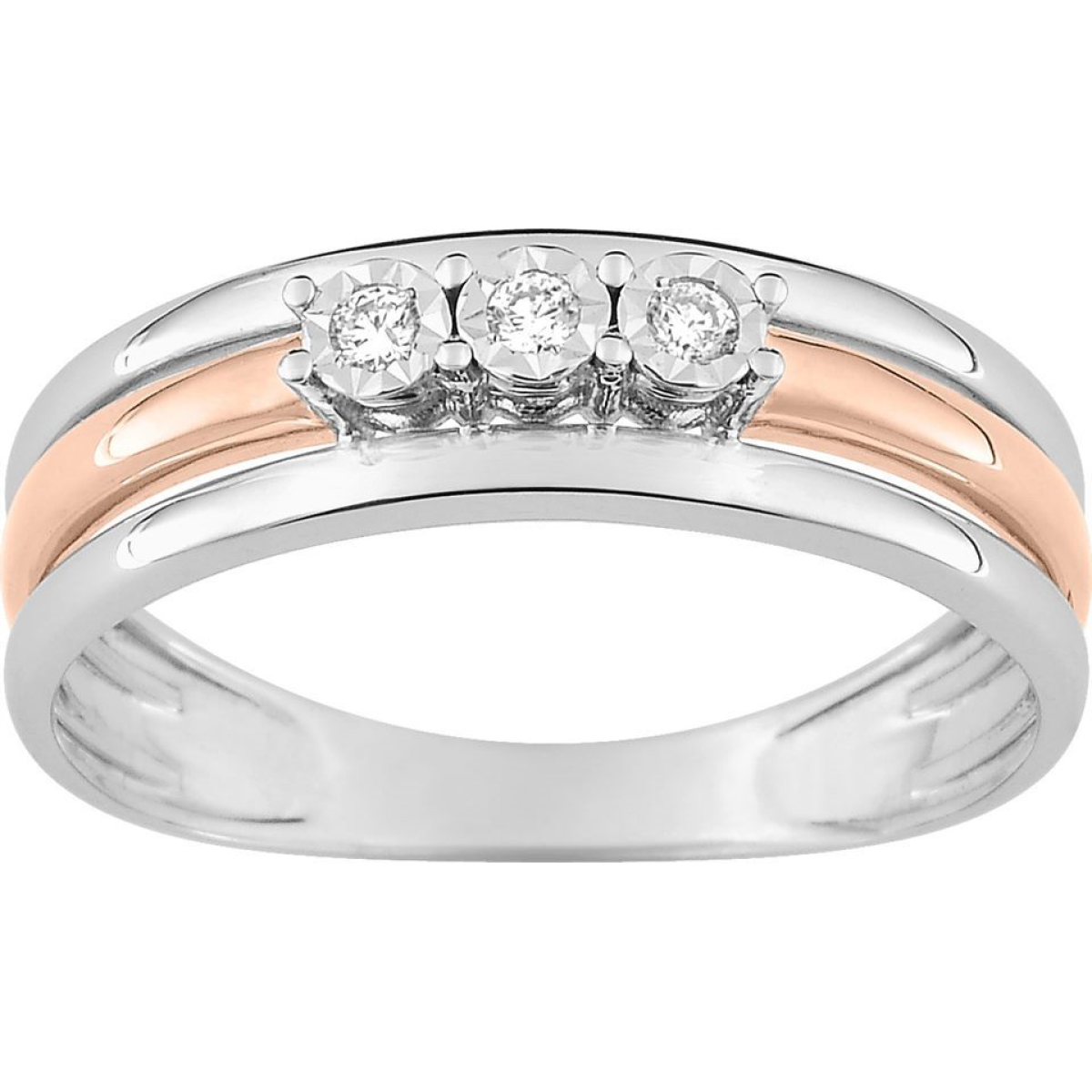 Bague  Or 375/1000 Diamant