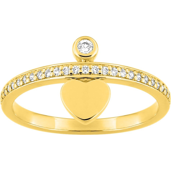 Bague  Plaqué Or Oxyde de Zirconium