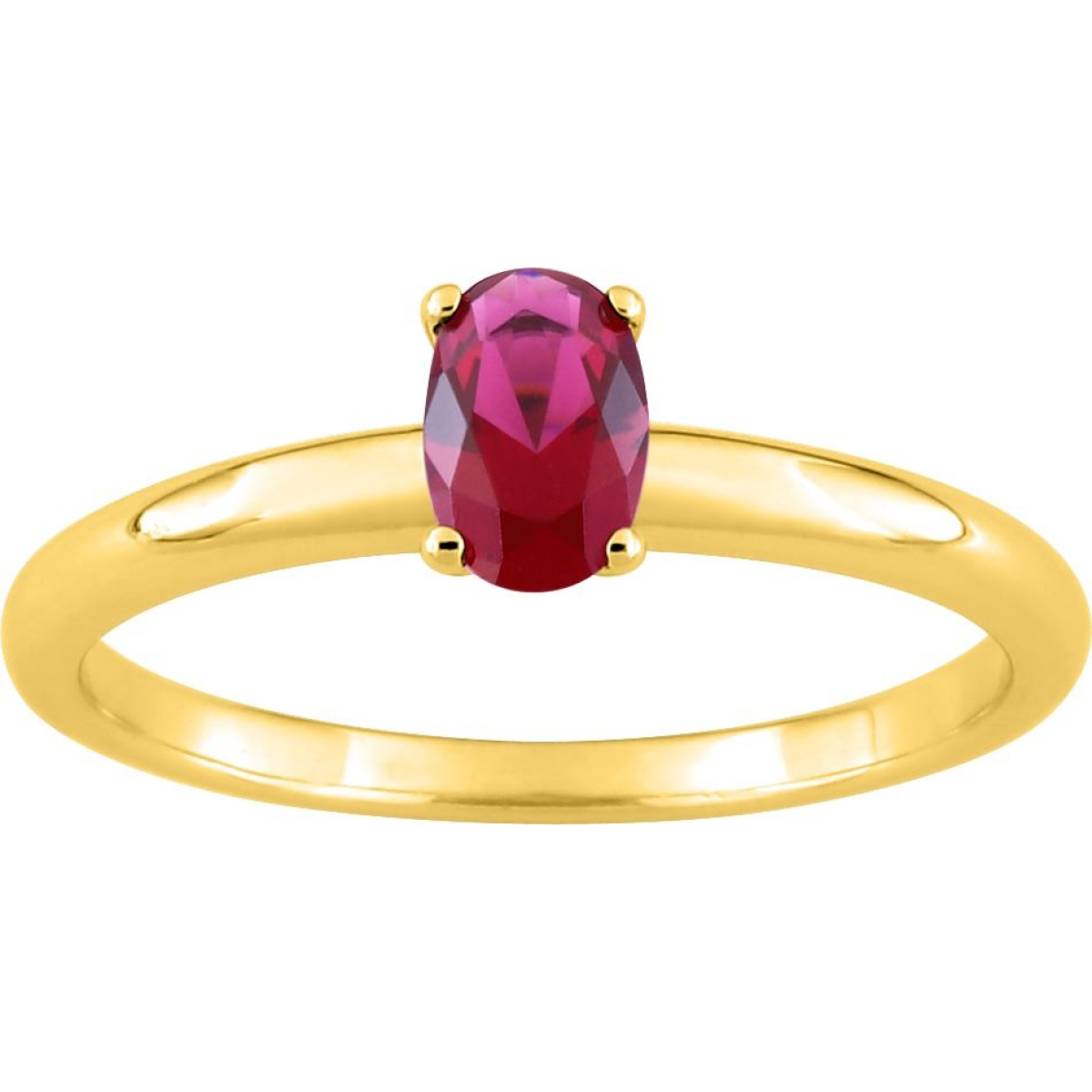 Bague  Plaqué Or Oxyde de Zirconium