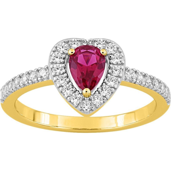 Bague  Plaqué Or Oxyde de Zirconium