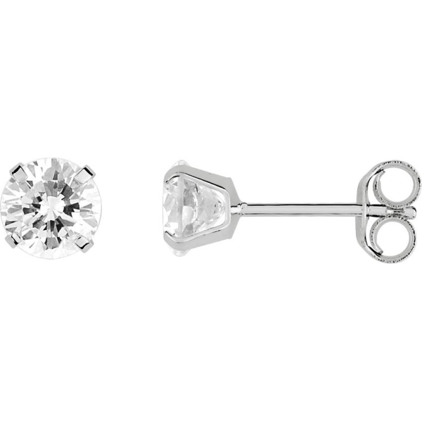Boucles d'Oreilles  Or 750/1000 Oxyde de Zirconium
