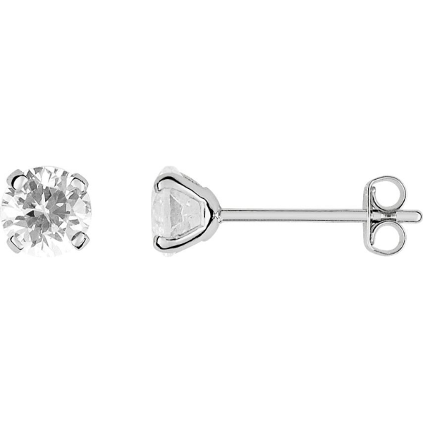 Boucles d'Oreilles  Or 750/1000 Oxyde de Zirconium