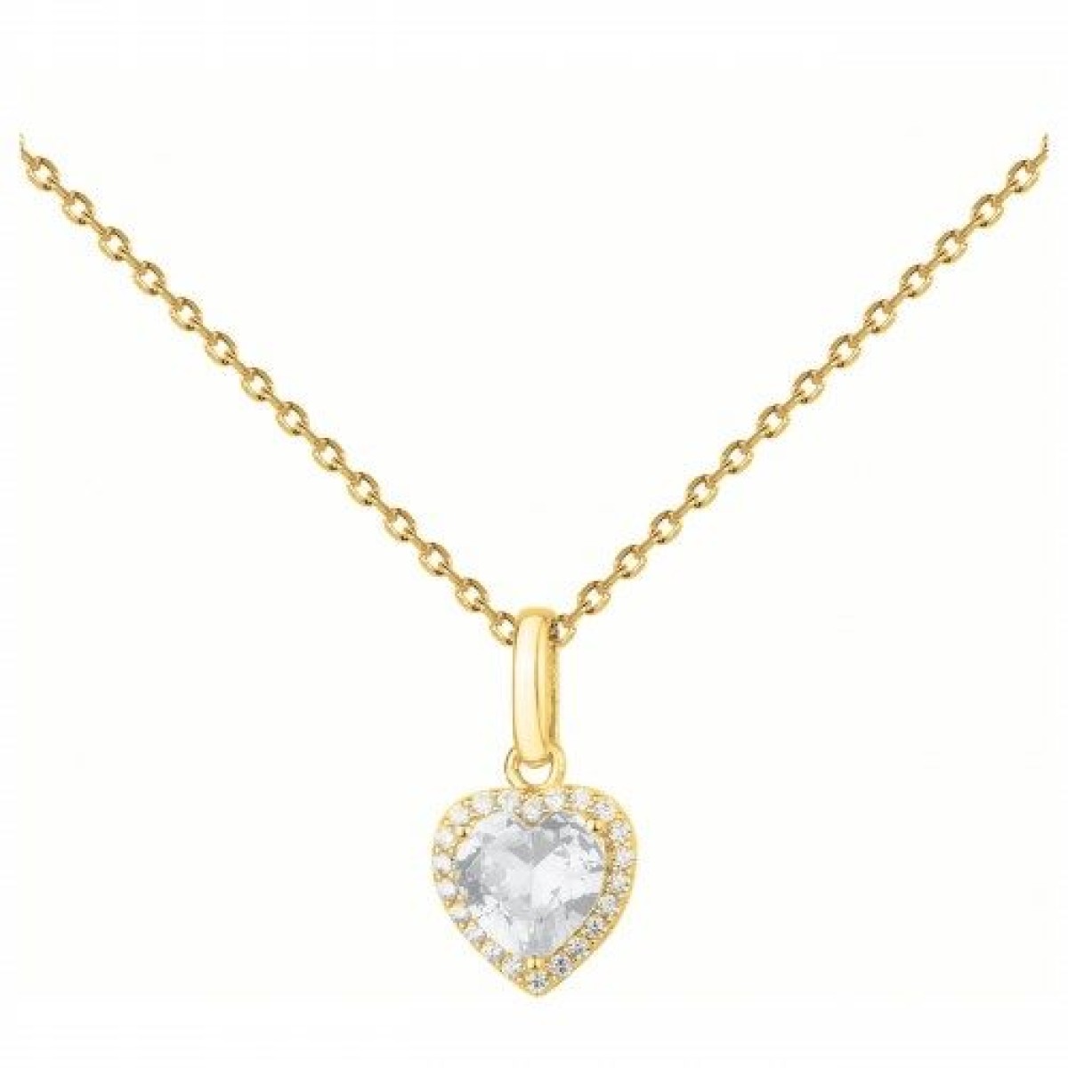 Collier  Plaqué Or Oxyde de Zirconium