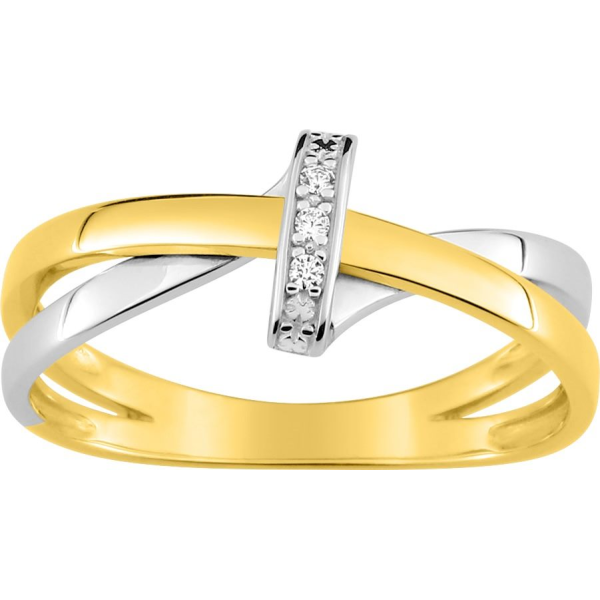 Bague  Or 375/1000 Diamant