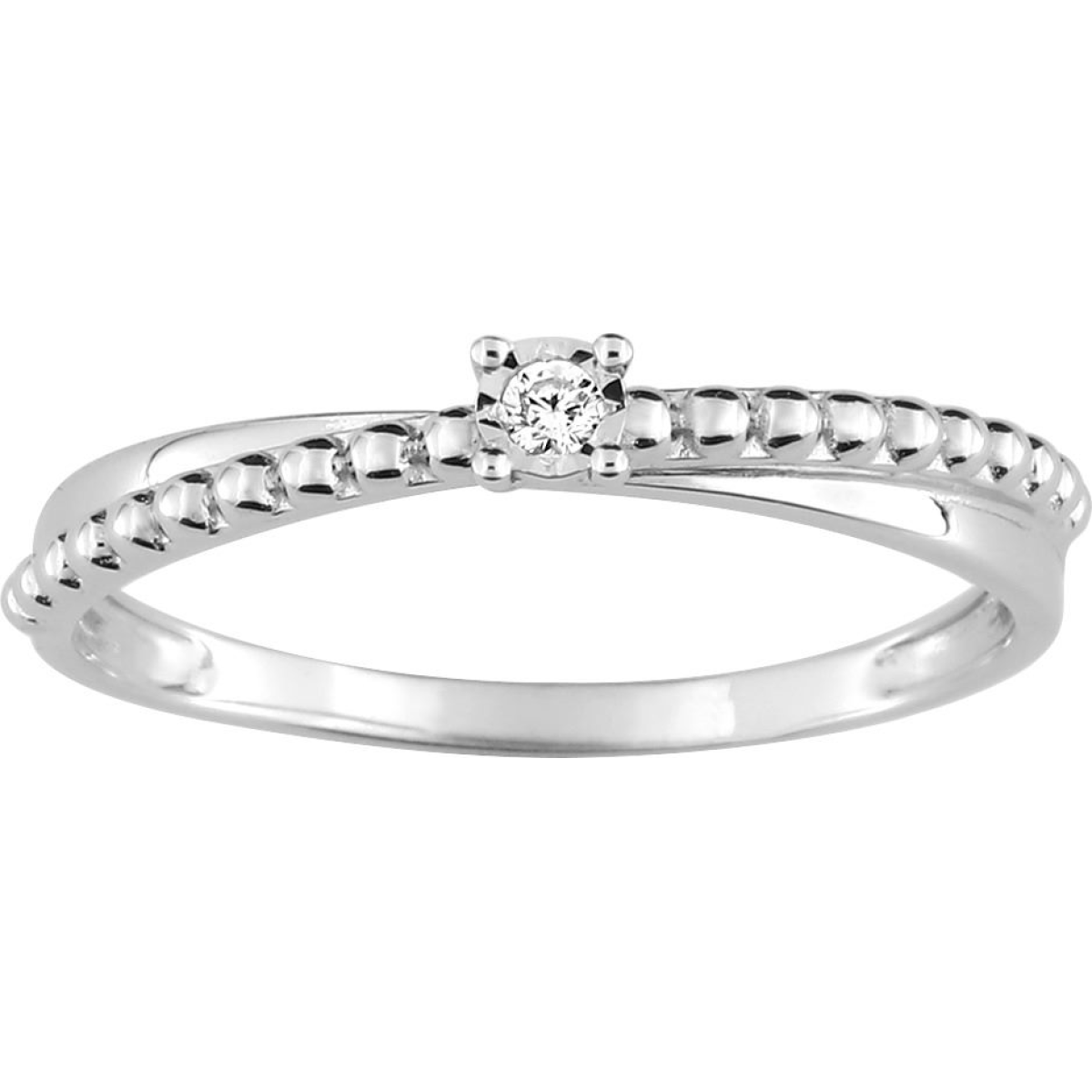 Bague  Or 375/1000 Diamant