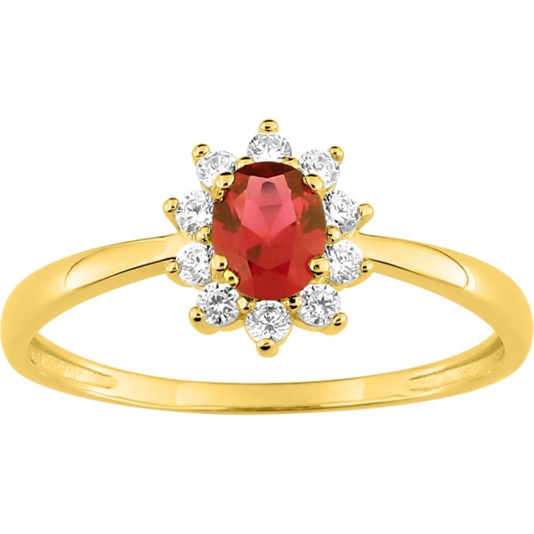 Bague  Plaqué Or Oxyde de Zirconium