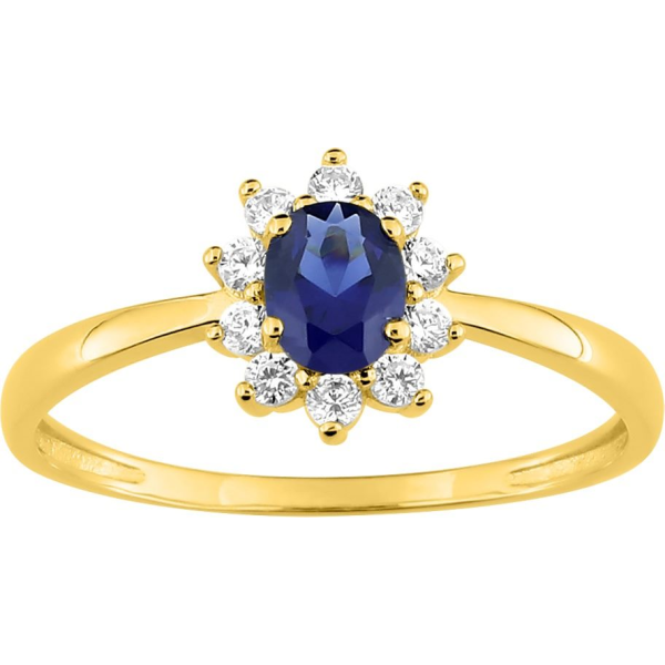 Bague  Plaqué Or Oxyde de Zirconium