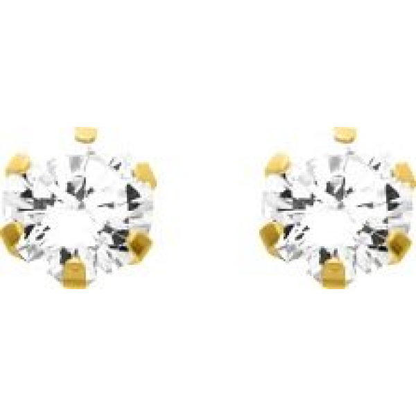 Boucles d'Oreilles  Plaqué Or Oxyde de Zirconium
