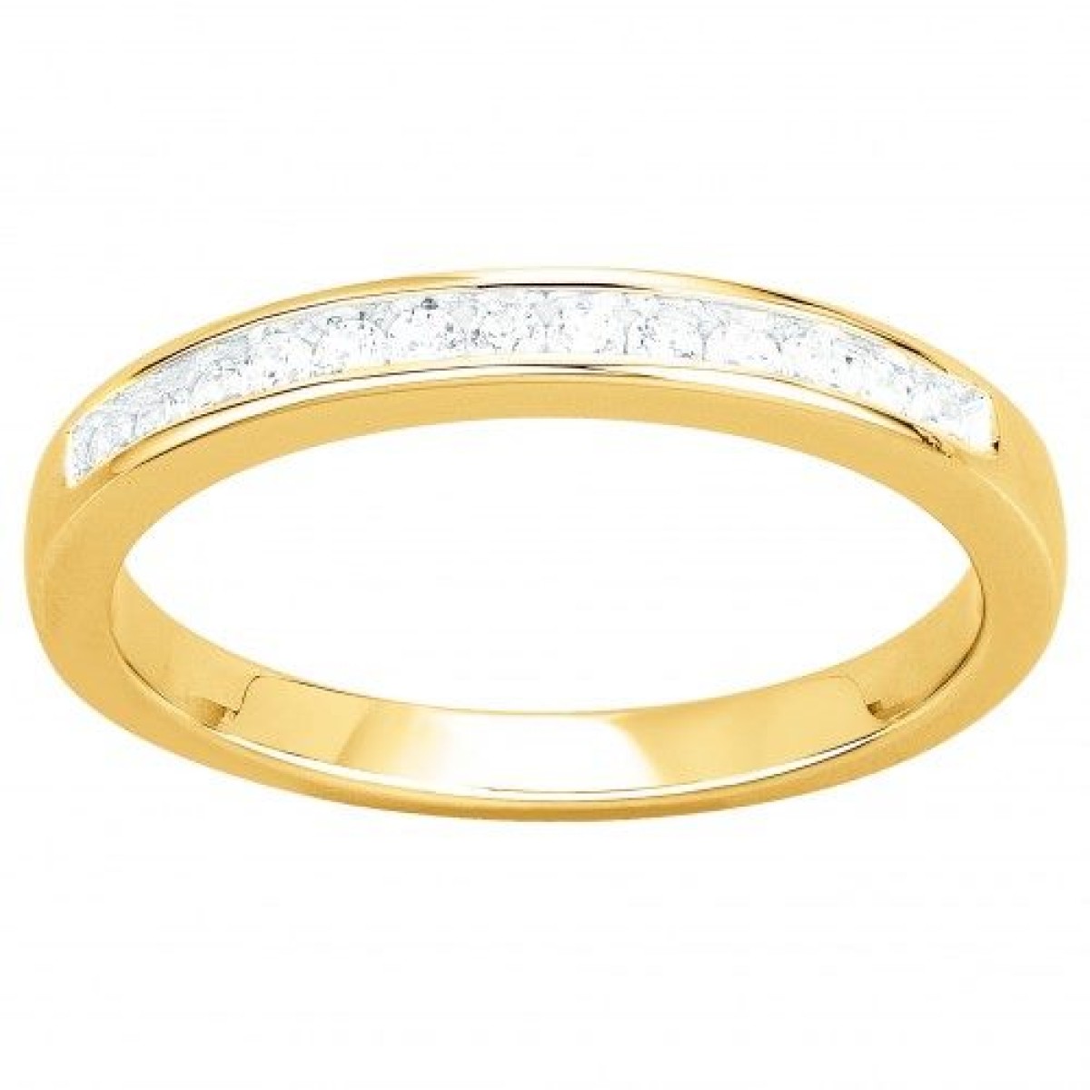 Bague  Plaqué Or Oxyde de Zirconium