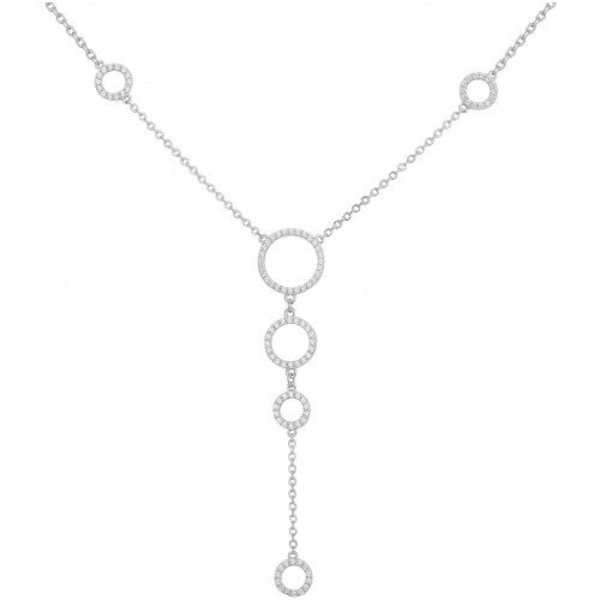 Collier  Argent 925/1000 Oxyde de Zirconium