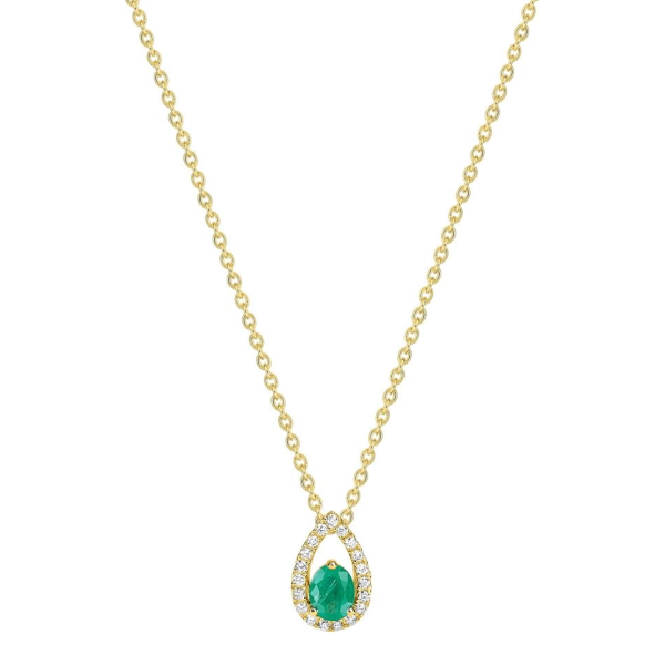 Collier  Or 750/1000 Emeraude