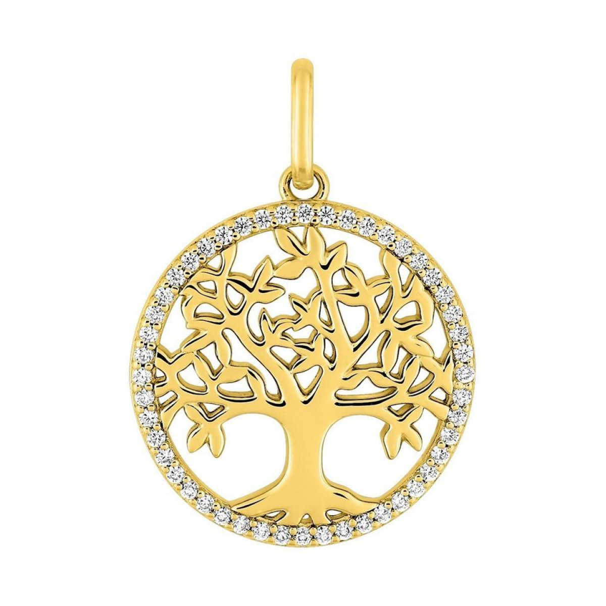 Pendentif  Plaqué Or Oxyde de Zirconium