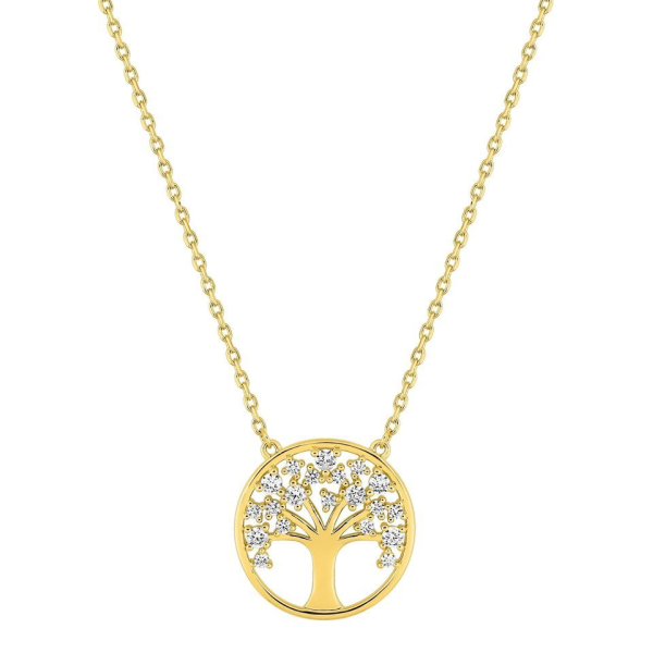 Collier  Plaqué Or Oxyde de Zirconium