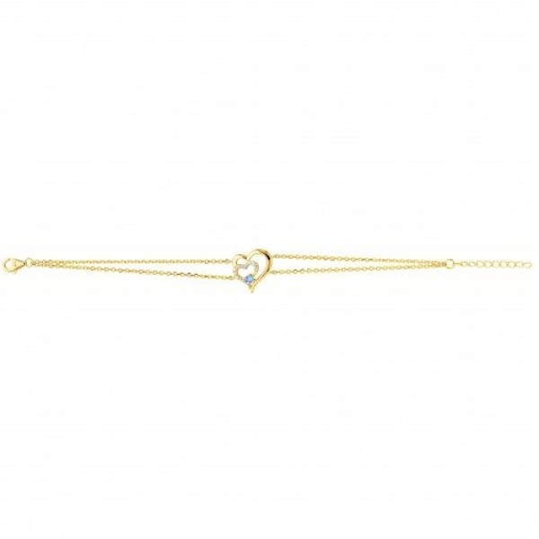 Bracelet  Plaqué Or Oxyde de Zirconium