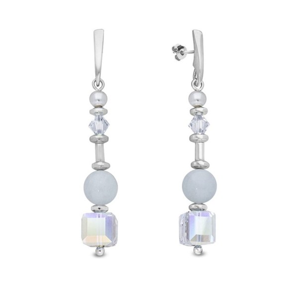 Boucles d'Oreilles  Argent 925/1000 Cristal