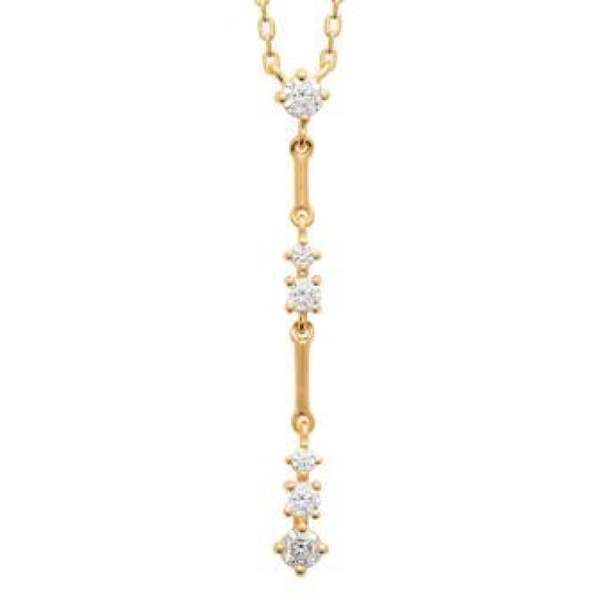 Collier  Plaqué Or Oxyde de Zirconium