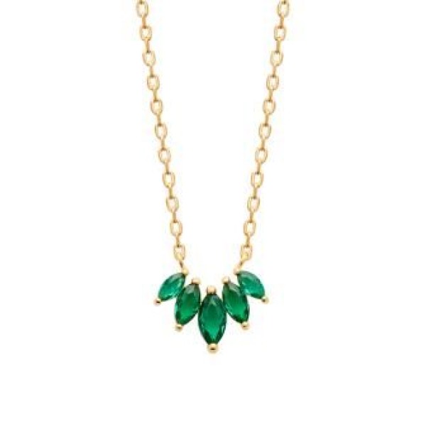 Collier  Plaqué Or Oxyde de Zirconium