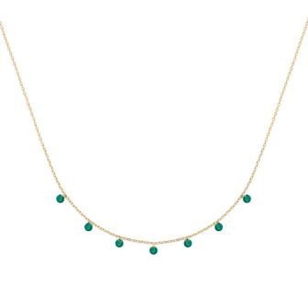 Collier  Plaqué Or Oxyde de Zirconium