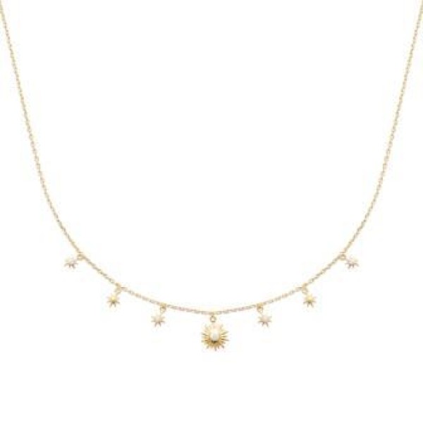 Collier  Plaqué Or Oxyde de Zirconium