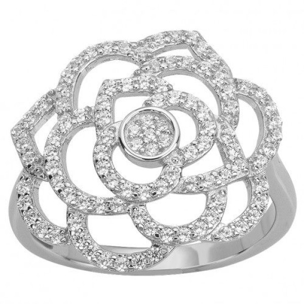 Bague  Argent 925/1000 Oxyde de Zirconium