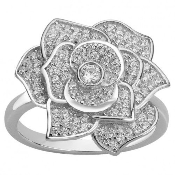 Bague  Argent 925/1000 Oxyde de Zirconium